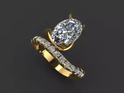 Luxury ring 3D print model get
