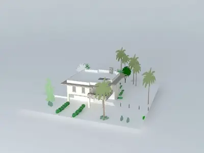 Modern house Free 3D model
