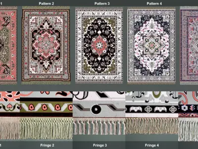 Unreal Engine Carpet Builder Low-poly 3D model