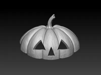 Pumpkin set for halloween 3D print model