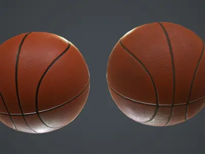 Basketball Ball PBR Game Ready Low-poly 3D model