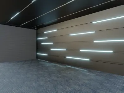 Car studio interior 3D model