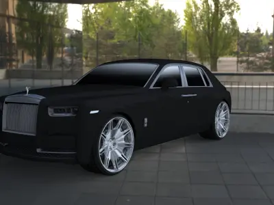 Rolls-Royce Phantom 3D model by PIXELCRAZE