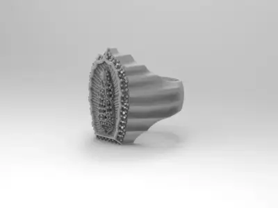 anillo virgen guadalupe  3D print model