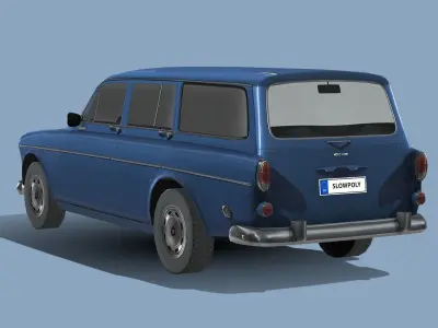 Volvo Amazon Wagon 1961 Low-poly 3D model