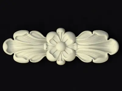 Central decor ornament for furniture 3D model 115