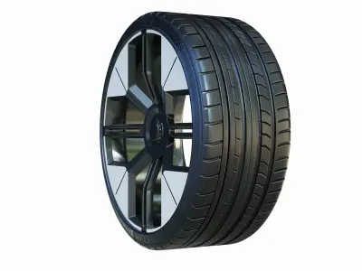 Polestar O2  wheel  3D model