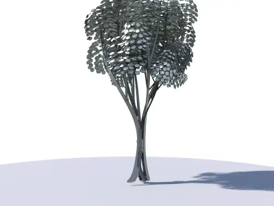 Cartoon tree S2Bv3 3D model
