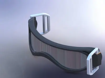 ski goggles final Free 3D model