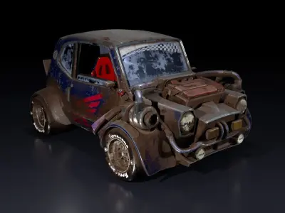 HondaCar  toon style Low-poly 3D model