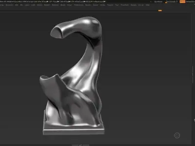 Modern Abstract Decorative sculpture 3d print model 35 3D print model