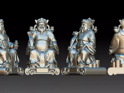 land god  3D print model