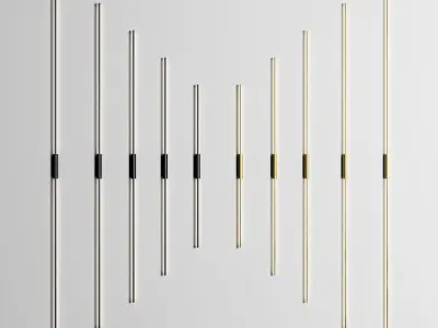 Wall Lamp 2023 Minimalist Led Modern Strip Lights scene Low-poly 3D model