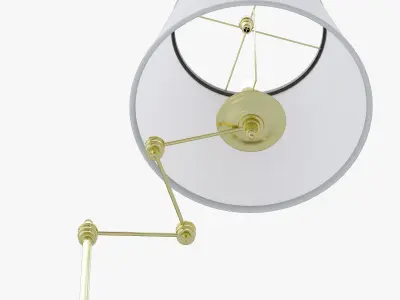 Visual Comfort Studio 1 Light Swing-Arm Floor Lamp 3D model