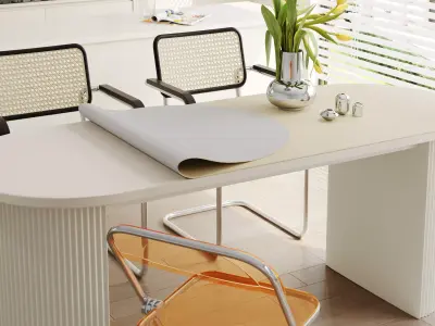 White kitchen 3D model