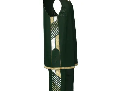 Basketball Full Jersey 3D model