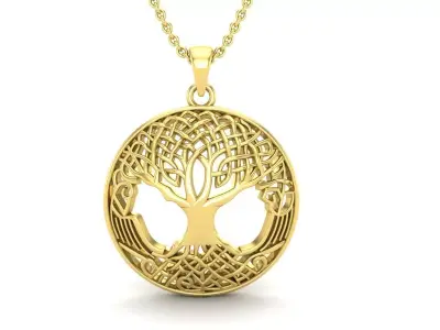 AV 496 Druids Tree of Life Pendant for Strength 3D print model