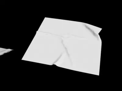 Napkin Cloth collection bar serviette square food kitchen 3D model