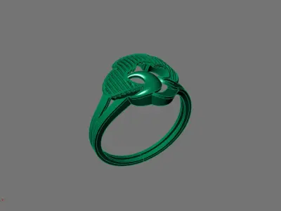 Women Ring Plain Ring Ready STL 3DM Models Womens Rings 3D print model 44