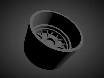 BBS RS-GT scalable and Printable rim 3D print model