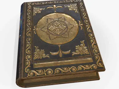 Old Book Low-poly 3D model