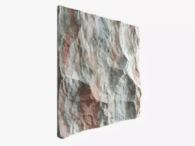 79-RockPanel sandstone rock wall art 3D model