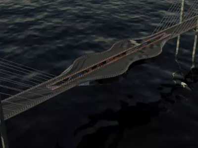 bridge design 3D model