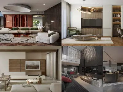 Living  Kitchen Collection 1 of Titan 6 - 4 Models 3D model