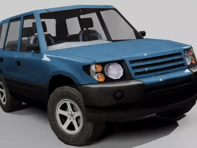 Game Ready Generic SUV Low-poly 3D model