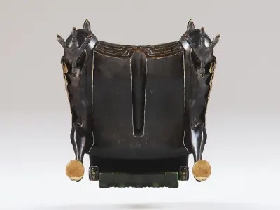 HippoGriffe Chair Low-poly 3D model