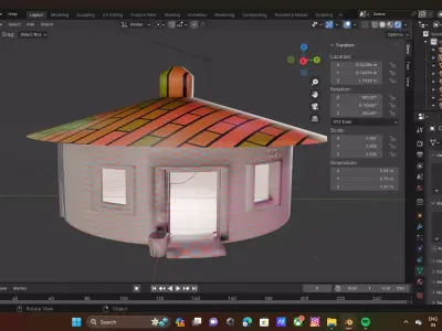  building  Low-poly 3D model