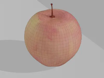 Apple Low-poly 3D model