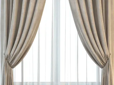 Set 19 Curtains 3D model
