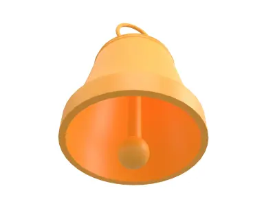Bell v2 001 Low-poly 3D model