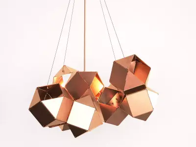 Welles Central Chandelier 3D model