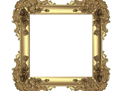 Carved Picture Frame 3D model