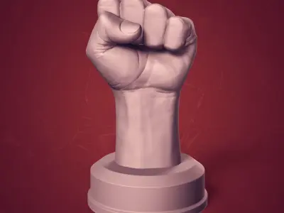 Hand - Fist Sculptures -- Figurine - Statue --3D Print Ready 3D Model Collection