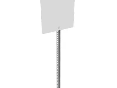 No Uturns Sign 3D model