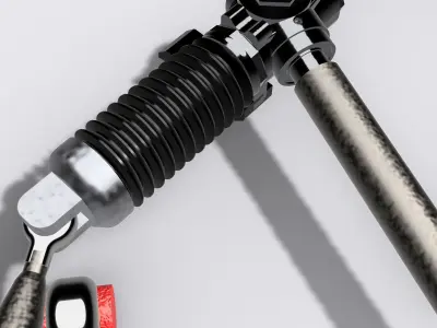 PRO MOD FRONT SUSPENSION BRAKES N STEERING 3D print model