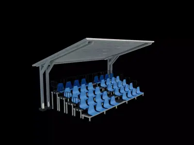 bleacher module  3D model