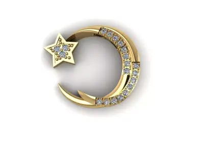 THE MOON pendant  3D print model