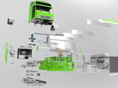 Volvo FH12 4x2 6x2-4 2012 3D model 3D model