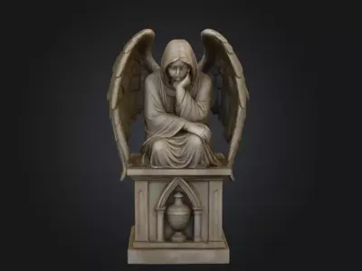 Starlit Spectrum Egg Low-poly 3D model