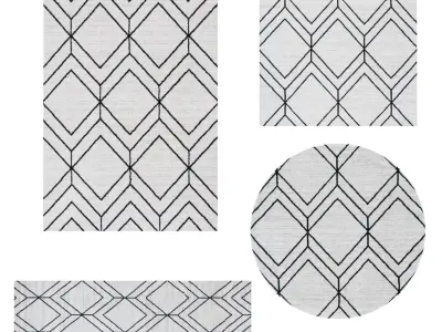 25 in 1 Rug Collection No 5 Low-poly 3D model