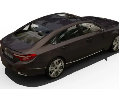 Generic Sedan v18 Low-poly 3D model