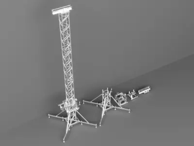 Detailed Truss Model 3D model