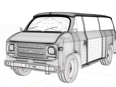 Chevrolet Vintage Van 3D model