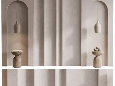 61 Wall Headboard Composition 3D model