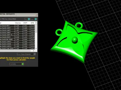 lv enamel necklace 3D print model