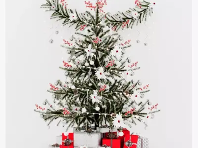 3D Christmas Tree 7 with gifts New year 3D model